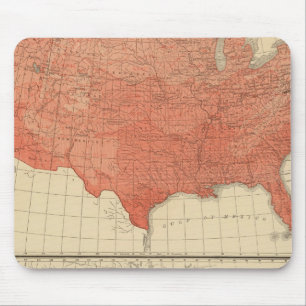 Gemeine Jahrestemperatur, Hypsometrische Skizze Mousepad