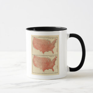 Gemeine Jahrestemperatur, Hypsometrische Skizze Tasse