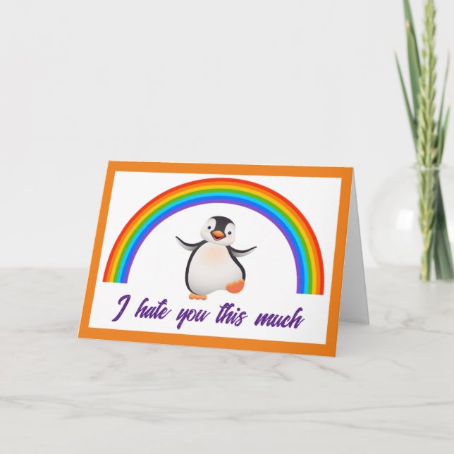 Gemeine Karte - Ich hasse dich so sehr - 4x5.5 (Vorderseite)