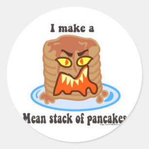 Gemeine Pfannkuchen Runder Aufkleber