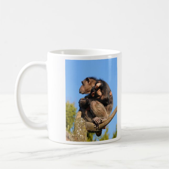 Gemeine Schimpanse-Schimpanse-PanTroglodytes Tasse (Links)