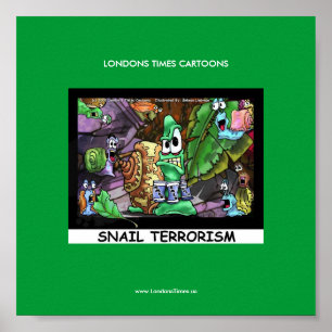 Gemeine Schnecken Funny Londons Times Cartoon Post Poster