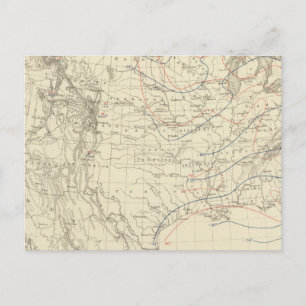 GEMEINE Temperatur in den USA Postkarte