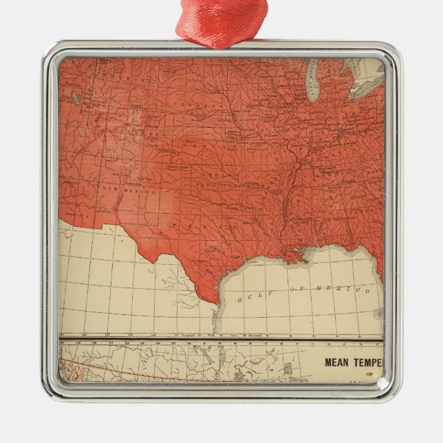 Gemeine Temperatur Silbernes Ornament (Vorne)