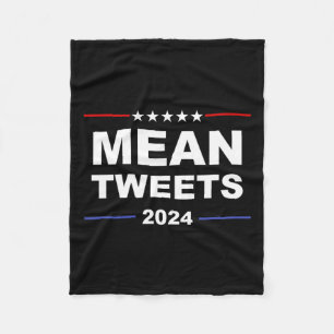 Gemeine Tweet & amp; Trump 2024 Politischer Gear G Fleecedecke