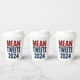 Gemeine Tweete 2024 Funny Election Trump Pappbecher