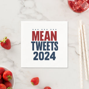Gemeine Tweete 2024 Funny Election Trump Serviette