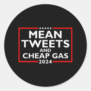 Gemeine Tweetenden und günstige Gas Funny 2024 Pro Runder Aufkleber