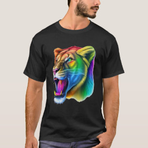 Gemeiner afrikanischer Löwenkopf-Löwenkopf-Tierart T-Shirt