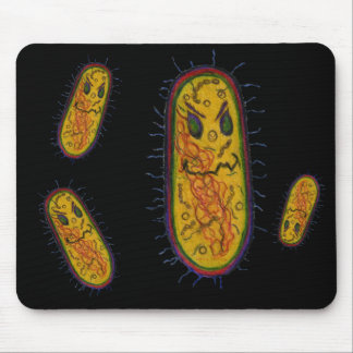 Gemeiner Bakterien-Cartoon-Charakter Mousepad