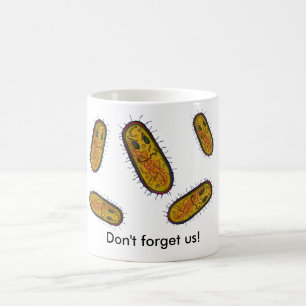 Gemeiner Bakterien-Cartoon-Charakter Tasse
