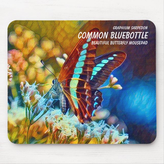 Gemeiner Blauschwalbenschwanz Mousepad (Vorne)