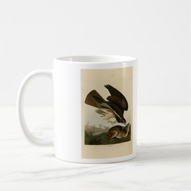 Gemeiner Buzzard - von Audubons Vögeln Amerikas Kaffeetasse (Links)