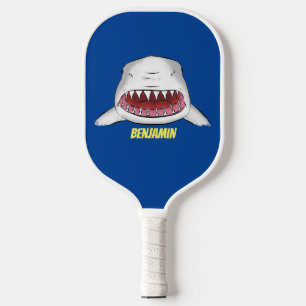 Gemeiner Cartoon-Abbildung Pickleball Schläger