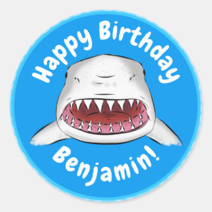 Gemeiner Cartoon-Abbildung Runder Aufkleber