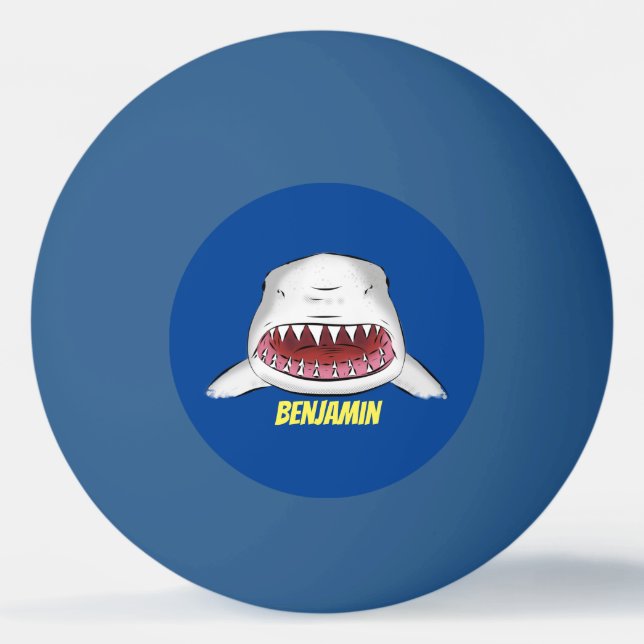 Gemeiner Cartoon-Abbildung Tischtennisball (Vorderseite)