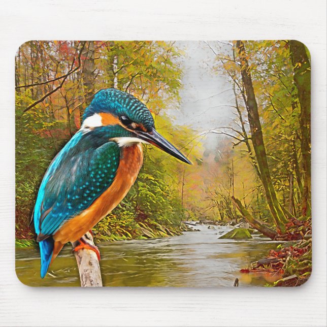 Gemeiner Eisvogel Mousepad (Vorne)