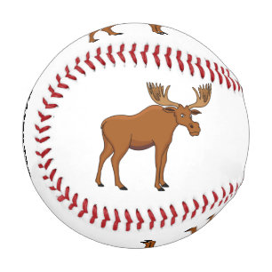 Gemeiner Elch-Cartoon Baseball