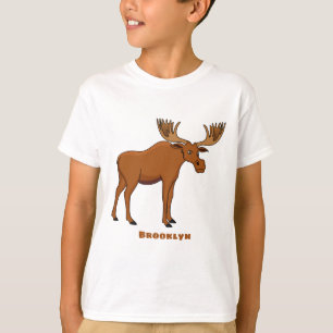 Gemeiner Elch-Cartoon T-Shirt