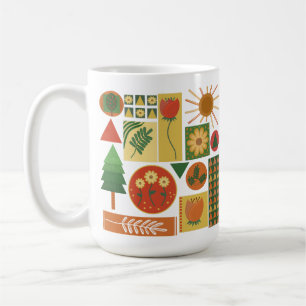 Gemeiner geometrischer Garten Pflanze Lovers Kaffeetasse
