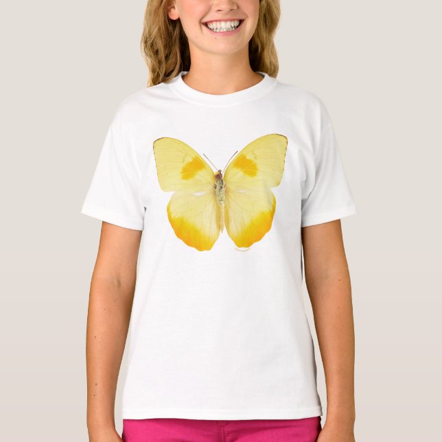 Gemeiner Gras-Gelb-Schmetterling T-Shirt (Vorderseite)
