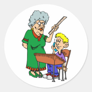 Gemeiner Lehrer Runder Aufkleber