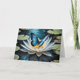 Gemeiner Morpho-Schmetterling zum Geburtstag Karte