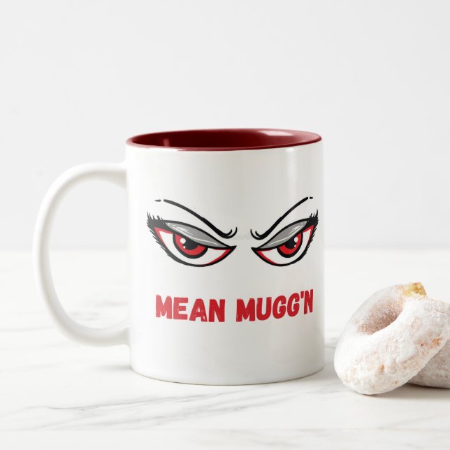 Gemeiner Mugg'n Coffee Cup Zweifarbige Tasse (Mit Donut)
