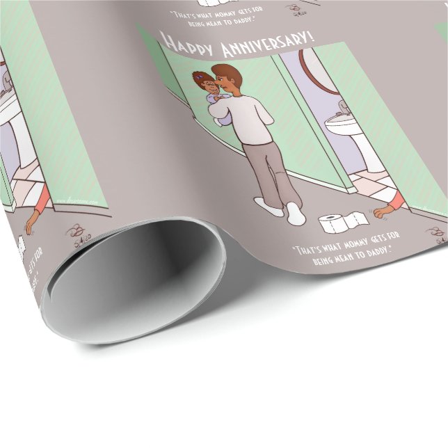 Gemeines Mommy Tiled Wrapping Paper Geschenkpapier (Rolleneckpunkt)