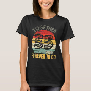 Gemeinsam 55 Jahre für immer Verheiratetes Husband T-Shirt