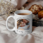 Gemeinsam Arch Foto Hochzeitsgeschenk Wohngestaltu Kaffeetasse<br><div class="desc">Gemeinsam Arch Foto Hochzeitsankündigung und Geschenk-Tasse. Modernes monochromes Schwarz-Weiß-Design.</div>