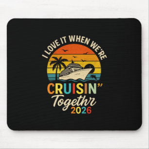 Gemeinsam auf Kreuzfahrt 2026 Retro-Urlaub auf See Mousepad