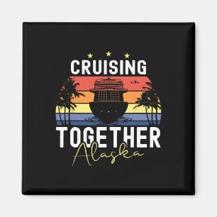 Gemeinsam auf Kreuzfahrt Alaskakreuzfahrtschiff Bo Magnet
