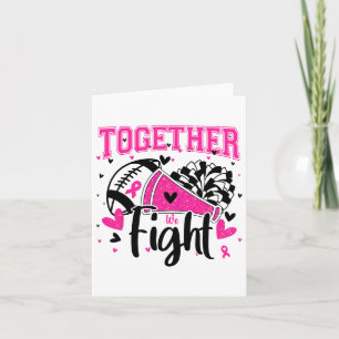 Gemeinsam bekämpfen wir Brustkrebs Cheer Pink Ribb Karte