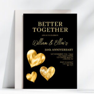 Gemeinsam besser: 50. Hochzeitstag Einladung