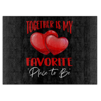 Gemeinsam bin ich am liebsten - Niedliche Liebe Qu Schneidebrett