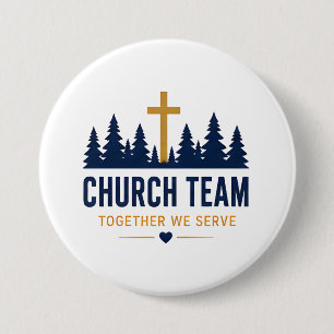 Gemeinsam dienen wir - Kirchliches Freiwilligentea Button