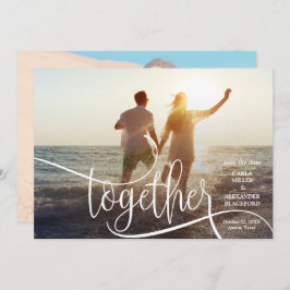 GEMEINSAM Elegantes Foto Hochzeit speichern das Da Save The Date