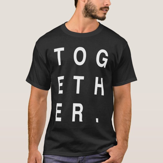 Gemeinsam Eltern Vater Mama Minimalistisch Familie T-Shirt (Vorderseite)