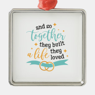 Gemeinsam erschufen sie ein Leben Ornament Aus Metall