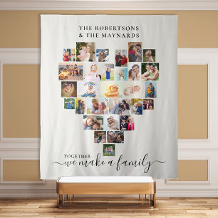 Gemeinsam erstellen wir eine FamilienheftfotoColla Wandteppich