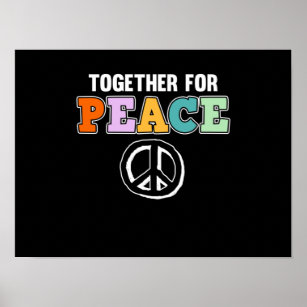 Gemeinsam für den Weltfriedenstag der Erde Poster