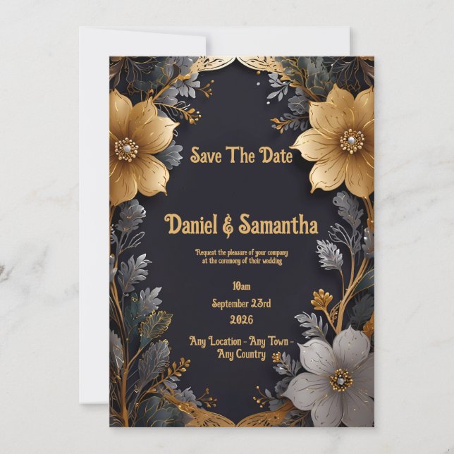 Gemeinsam für immer: Eine Feier der goldenen Liebe Einladung (Vorderseite)