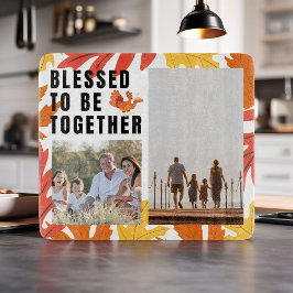 Gemeinsam gesegnet - Foto der Familie Schneidebrett