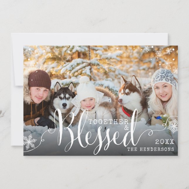 Gemeinsam gesegnetes Foto Weihnachten (Vorderseite)