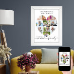 Gemeinsam individuelles Herz geformt 11 FotoCollag Poster<br><div class="desc">Erstellen Sie Ihr eigenes personalisiertes Poster mit 11 Ihrer Lieblings-Fotos und Ihren Familiennamen(en). Die Fotovorlage ist ein Set, um eine Foto-Collage in der Form einer Liebe-Herz zu erstellen, indem Sie Ihre Bilder in einer Mischung aus Quadrat, Portrait und Landschaft-Formate. Laden Sie Ihre Fotos, die in Reihen arbeiten, von oben nach...</div>