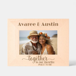 Gemeinsam ist unser bevorzugter Ort zu sein Geätzte Rahmen