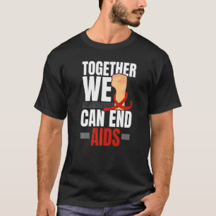 Gemeinsam können wir Aids Aids Awareness Red Ri T-Shirt