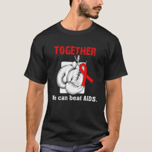 Gemeinsam können wir Aids schlagen Boxhandschuhe R T-Shirt