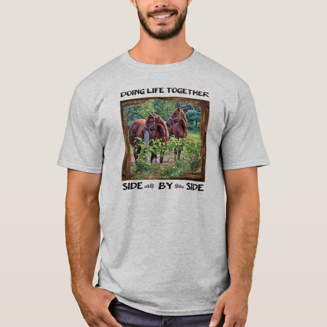 Gemeinsam Leben machen - Seite an Seite T-Shirt (Vorderseite)